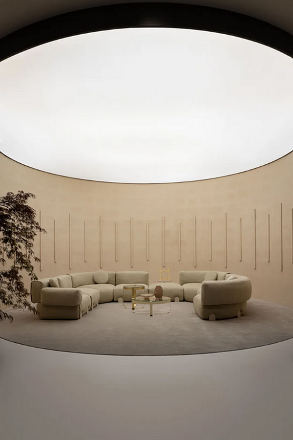 Divano angolare in tessuto Simposio Saba fabbrica SABA dall'Italia. Foto №13