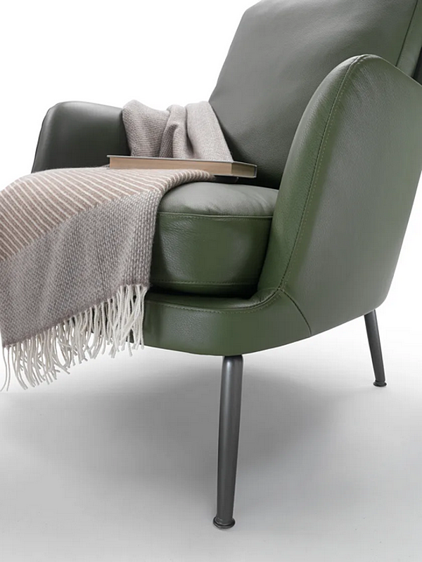 Poltrona in pelle con braccioli Marley FLEXFORM fabbrica FLEXFORM dall'Italia. Foto №6