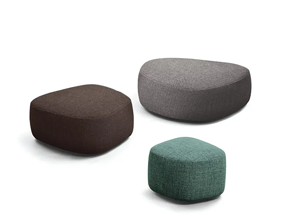 Pouf con rivestimento sfoderabile in tessuto Pierre Flou fabbrica Flou dall'Italia. Foto №6