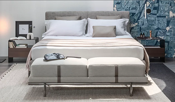 Panchina in tessuto imbottito Flou collezione New Bond fabbrica Flou dall'Italia. Foto №2