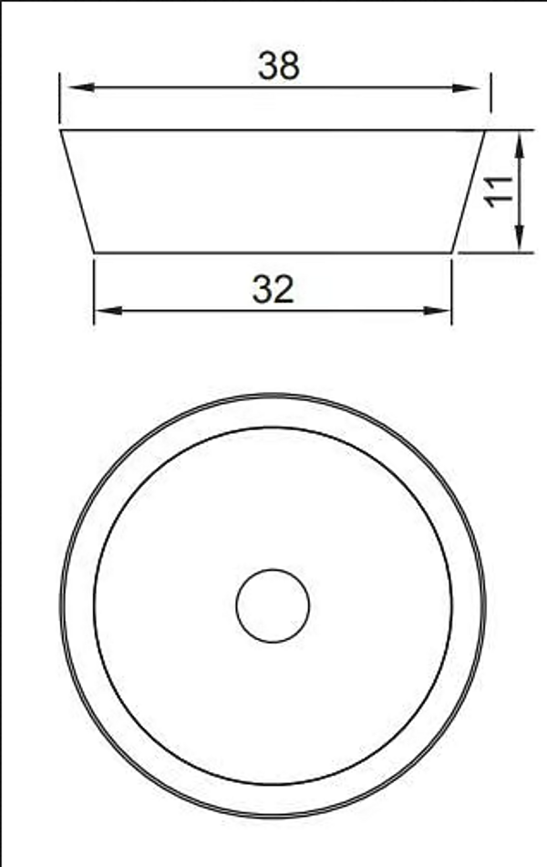 Раковина настольная круглая металлическая Park Avenue PKMMETALROUND fabbrica Park Avenue dall'Italia. Foto №2