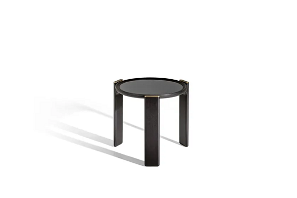 Tavolino da caffè rotondo in vetro POLTRONA FRAU DUO fabbrica POLTRONA FRAU dall'Italia. Foto №7