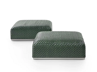 Pouf in pelle conciata Carmen FLEXFORM