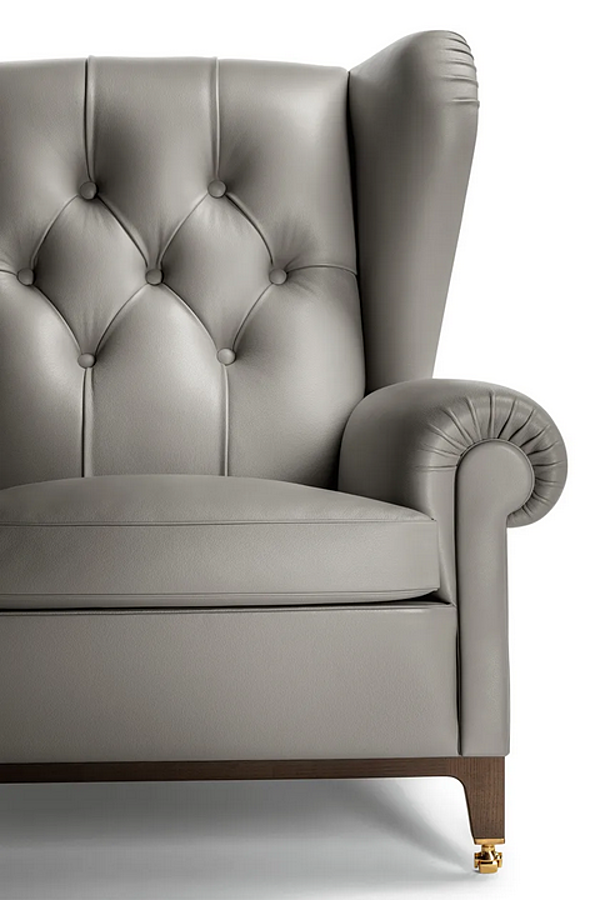 Poltrona in pelle trapuntata con braccioli 2019 POLTRONA FRAU fabbrica POLTRONA FRAU dall'Italia. Foto №13