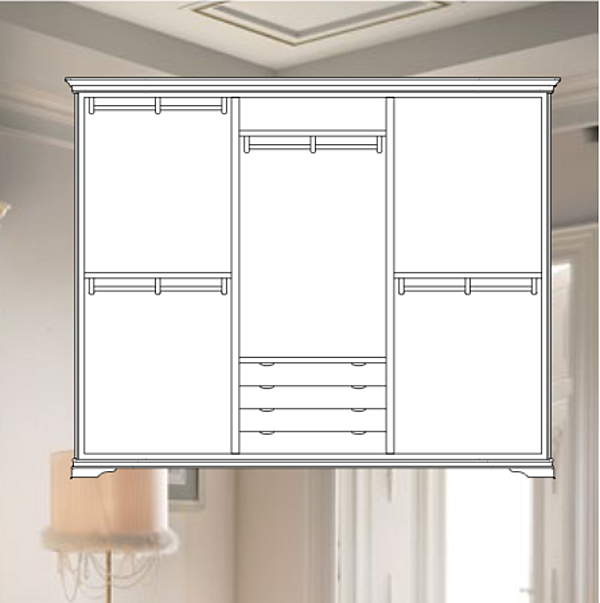 Armadio GIULIA CASA "Verona Home" 420-VH fabbrica GIULIA CASA dall'Italia. Foto №2