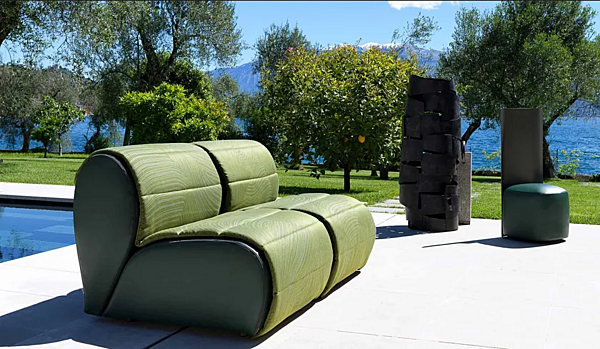 Poltrona da giardino modulare in tessuto Flora Flou fabbrica Flou dall'Italia. Foto №5