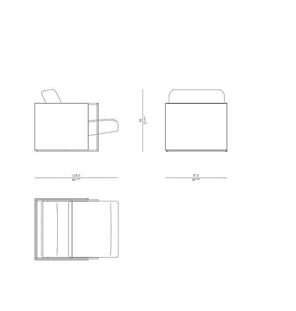 Poltrona ROSSATO RHC-21 fabbrica ROSSATO dall'Italia. Foto №9