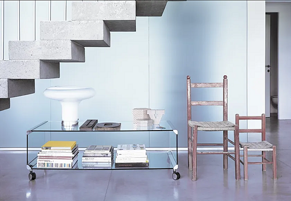 Tavolino da caffè in cristallo con ruote George 2 Gallotti&Radice fabbrica Gallotti & Radice dall'Italia. Foto №2