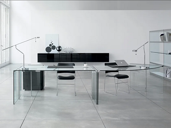 Scrivania in cristallo Gallotti&Radice collezione President Senior Junior fabbrica Gallotti & Radice dall'Italia. Foto №11