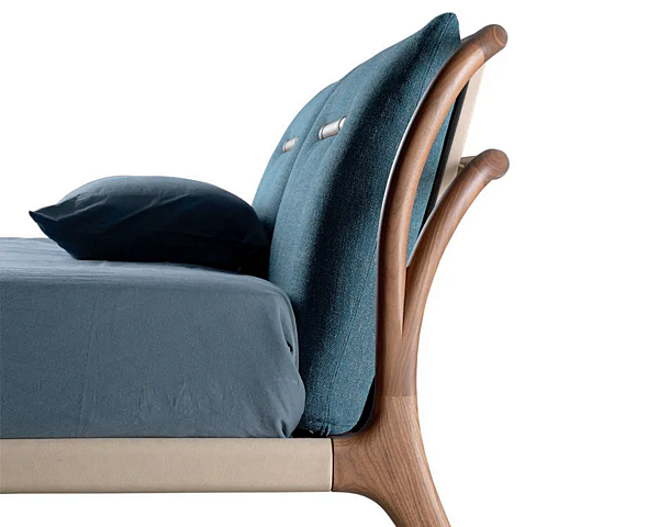 Letto matrimoniale in legno massello con testata imbottita DALE Smusso P 130 fabbrica Dale Italia (by Cantiero) dall'Italia. Foto №17