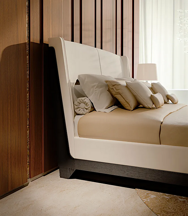 Letto matrimoniale in pelle imbottita SEGRETI S990 di ARTE BROTTO fabbrica Arte Brotto dall'Italia. Foto №3