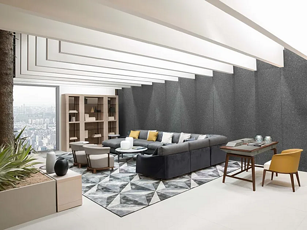 Tappeto rettangolare in seta con forme geometriche GIORGETTI fabbrica GIORGETTI dall'Italia. Foto №3