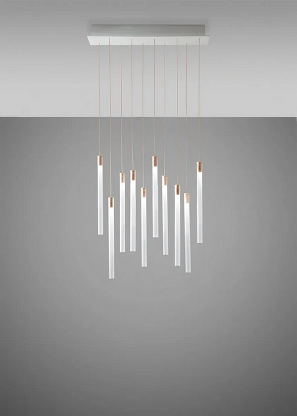 Lampada a sospensione in vetro borosilicato LED Multispot Tooby Fabbian fabbrica Fabbian dall'Italia. Foto №3
