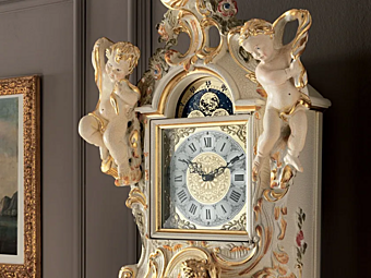 Orologio a pendolo in legno massello Modenese Luxury Interiors 11603 fabbrica MODENESE GASTONE dall'Italia