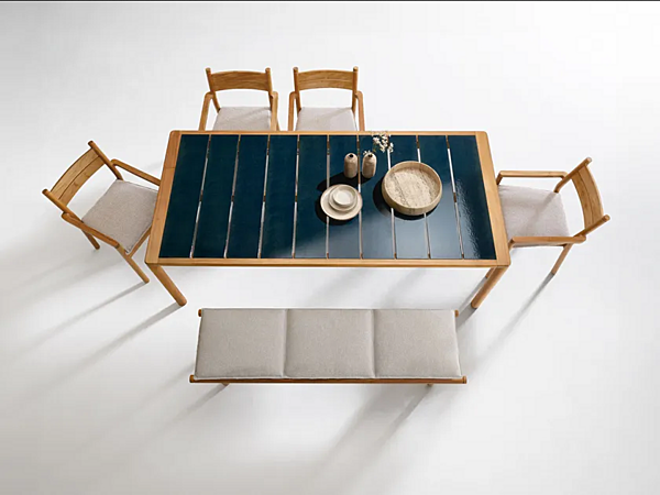 Sedia da giardino impilabile in legno con braccioli Apache Atmosphera fabbrica ATMOSPHERA dall'Italia. Foto №5