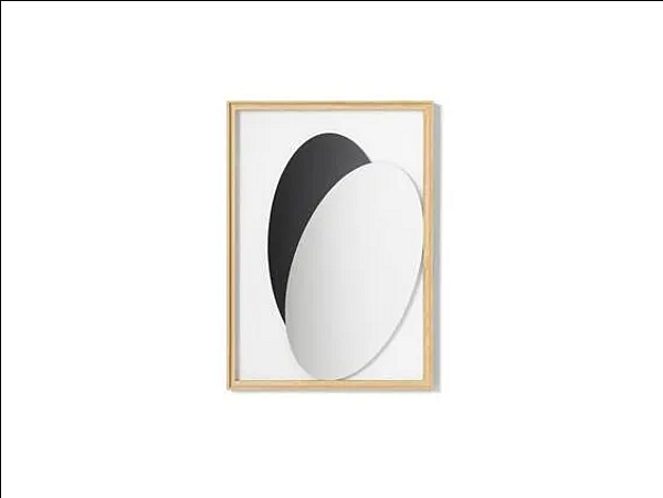 Specchio rettangolare con cornice a parete CASSINA Deadline Memory of a Lost Oval 08312 fabbrica CASSINA dall'Italia. Foto №3