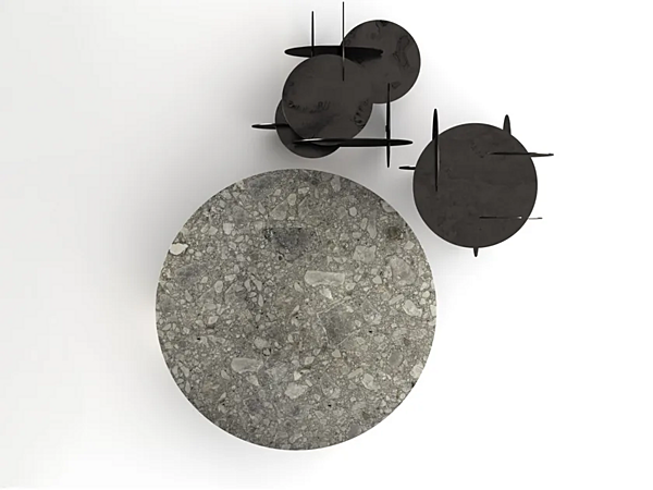 Tavolino da caffè rotondo in marmo Clemo Gallotti&Radice fabbrica Gallotti & Radice dall'Italia. Foto №2