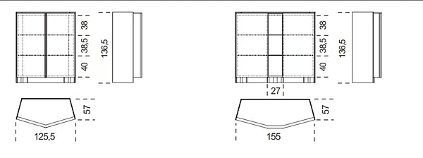 Highboard in legno con ante Athus Gallotti&Radice fabbrica Gallotti & Radice dall'Italia. Foto №2