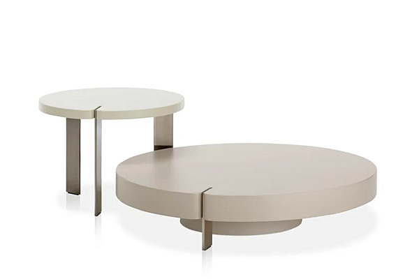 Tavolino da caffè rotondo in legno Butter Saba fabbrica SABA dall'Italia. Foto №3