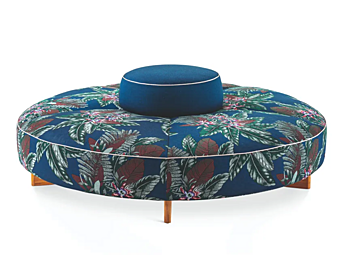 Pouf da giardino rotondo in tessuto CASSINA Sail Out