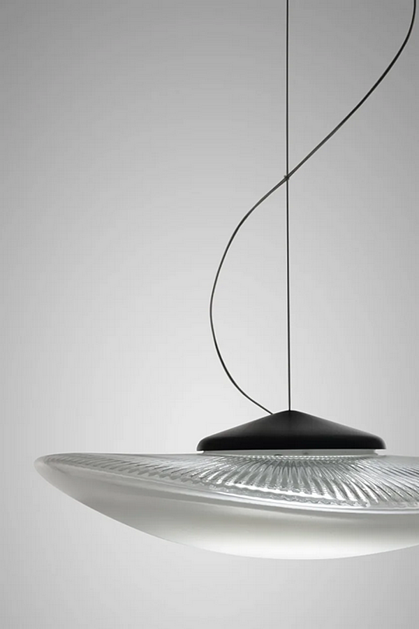 Lampada a sospensione in vetro soffiato LED Loop Fabbian fabbrica Fabbian dall'Italia. Foto №3