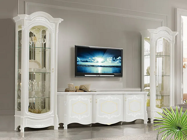 Mobile TV in legno con ante CASA +39 GIULIETTA 3608 fabbrica CASA +39 dall'Italia. Foto №2