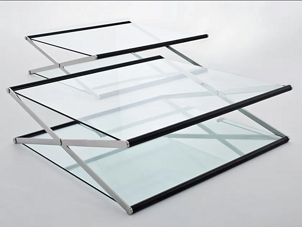 Tavolino basso in cristallo NOX Gallotti&Radice fabbrica Gallotti & Radice dall'Italia. Foto №1