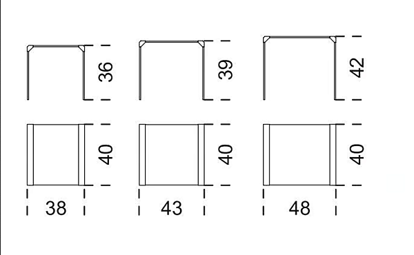 Tavolino da caffè impilabile in cristallo T 35 Trio Gallotti&Radice fabbrica Gallotti & Radice dall'Italia. Foto №2