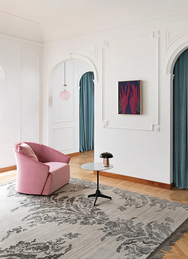 Poltrona in tessuto con copertura removibile e braccioli Saba Bustier fabbrica SABA dall'Italia. Foto №4