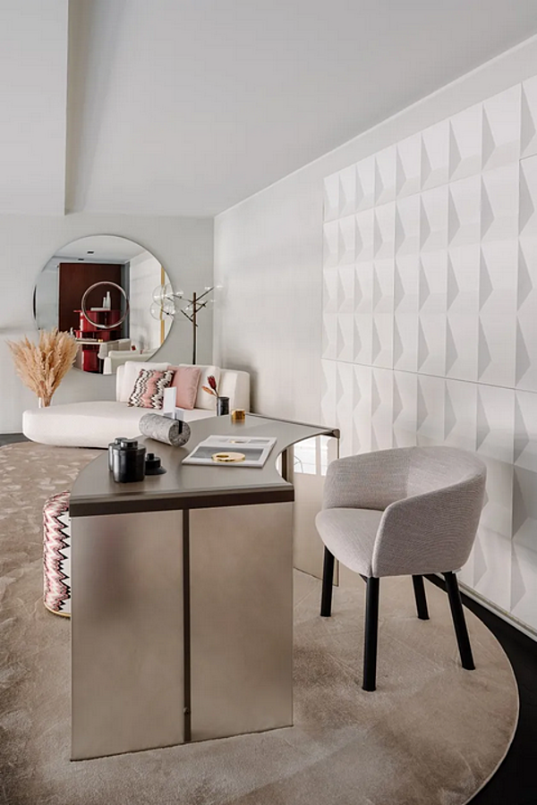 Divano in tessuto a tre posti con schienale imbottito Audrey XS Gallotti&Radice fabbrica Gallotti & Radice dall'Italia. Foto №3