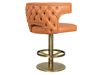 Sgabello alto girevole in pelle con braccioli BRABBU Kansas II