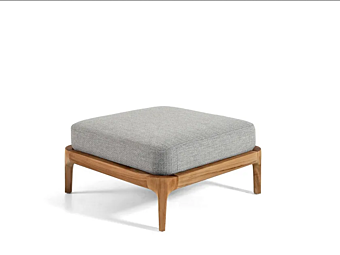 Pouf da giardino in teak con copertura removibile Gervasoni Mediterraneo 11 fabbrica Gervasoni dall'Italia