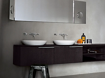 Lavabo semincassato ovale in Cristalplant Spoon AGAPE fabbrica Agape dall'Italia