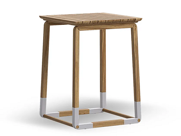 Tavolino laterale quadrato in teak Atmosphera collezione Cycle CY.SQ fabbrica ATMOSPHERA dall'Italia. Foto №1
