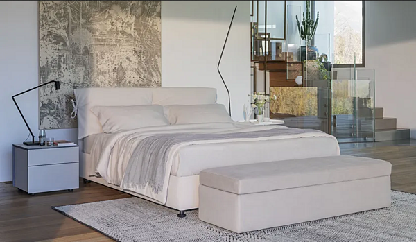 Letto matrimoniale con copertura removibile Nathalie Flou fabbrica Flou dall'Italia. Foto №2