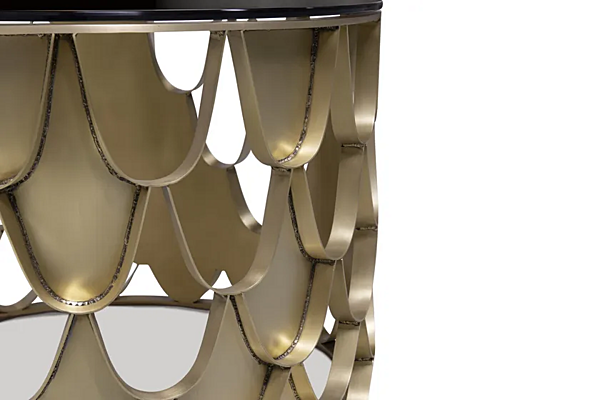 Tavolino da caffè rotondo in ottone BRABBU collezione Koi per soggiorno fabbrica BRABBU dall'Italia. Foto №6