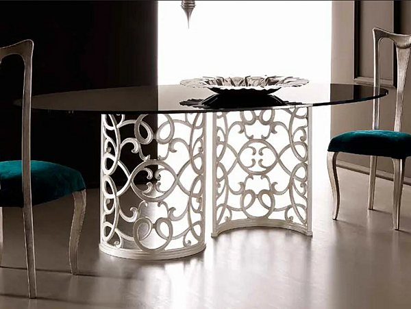 Tavolo da pranzo ovale in legno Flora CORTEZARI 223-VO1 fabbrica CORTE ZARI dall'Italia. Foto №1