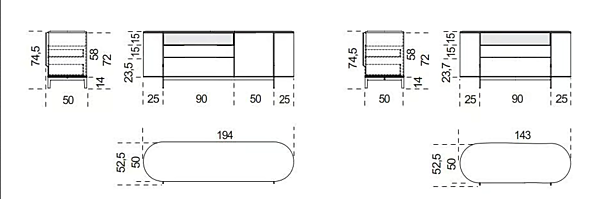 Comò in frassino Kumi Gallotti&Radice fabbrica Gallotti & Radice dall'Italia. Foto №5