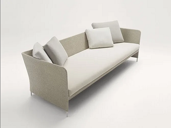 Divano da giardino a tre posti in tessuto PAOLA LENTI Teatime B56C fabbrica PAOLA LENTI dall'Italia. Foto №1