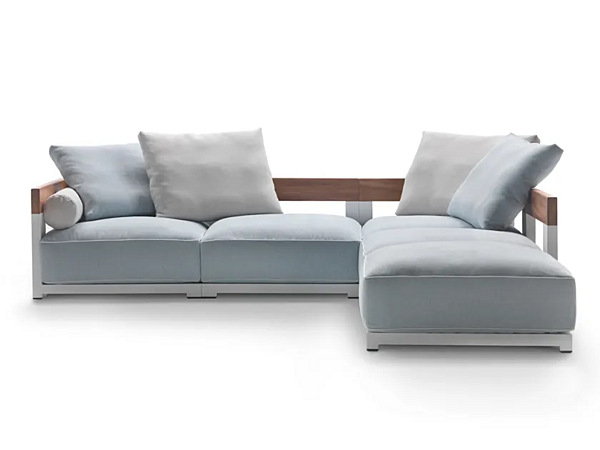 Divano angolare da giardino in tessuto FLEXFORM MILOS fabbrica FLEXFORM dall'Italia. Foto №1