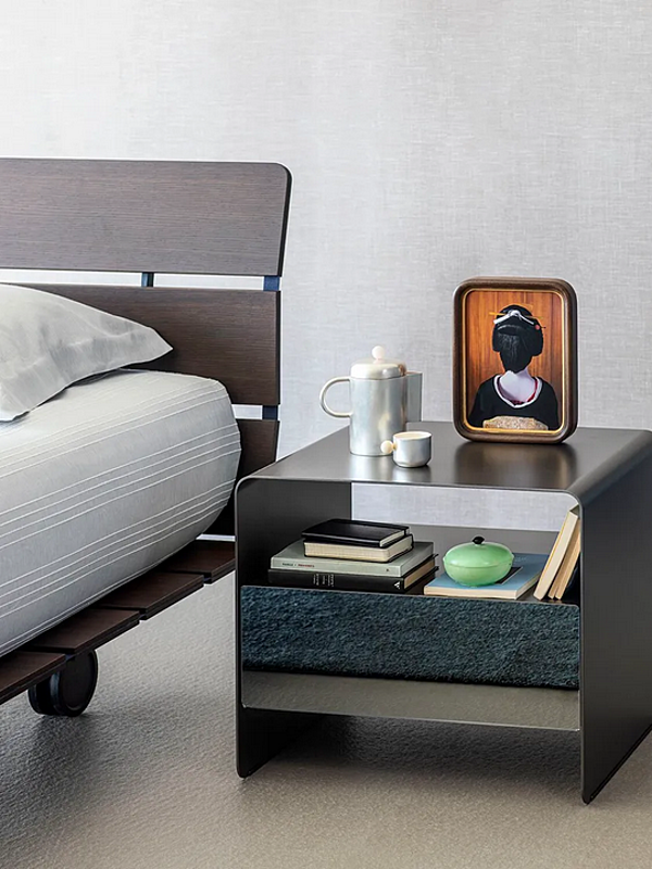 Letto singolo in legno Tadao Flou fabbrica Flou dall'Italia. Foto №4