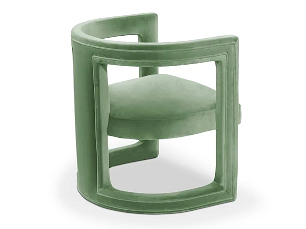 Poltrona imbottita in velluto con braccioli Rukay BRABBU fabbrica BRABBU dall'Italia. Foto №3