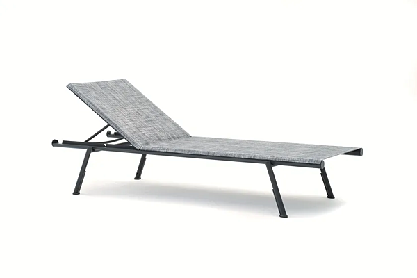 Lettino prendisole in alluminio verniciato con ruote VARASCHIN Bahia 2260 fabbrica VARASCHIN dall'Italia. Foto №9