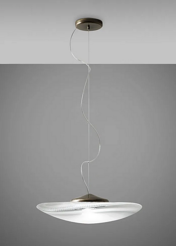 Lampada a sospensione in vetro soffiato LED Loop Fabbian fabbrica Fabbian dall'Italia. Foto №7