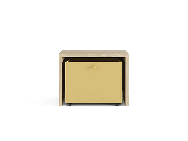 Panca in legno con schienale imbottito Nidi Dory fabbrica nidi dall'Italia. Foto №3