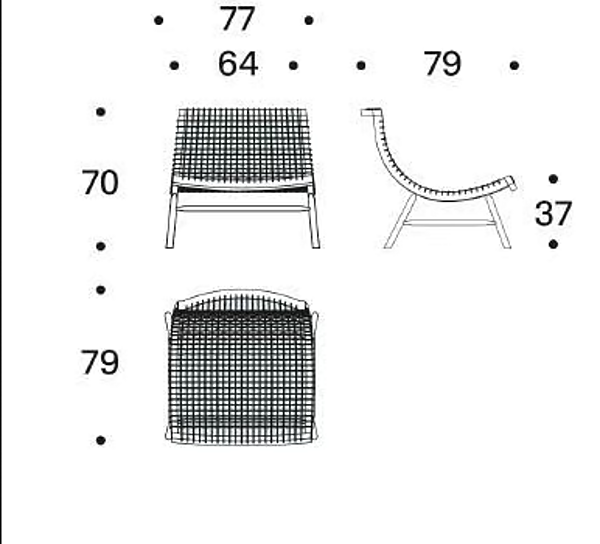 Poltrona in legno massello Sitar Saba fabbrica SABA dall'Italia. Foto №7