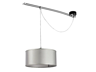 Lampada a sospensione LED con paralume in tessuto Lumina Moove 750, 751, 752