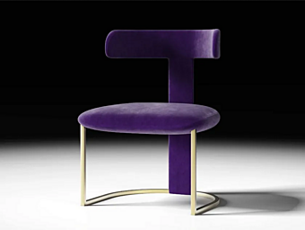 Poltrona in tessuto imbottito CASA +39 T-CHAIR ETC001
