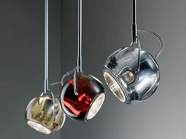 Fabbian Chrome Plated Track Light Beluga Colour fabbrica Fabbian dall'Italia. Foto №7