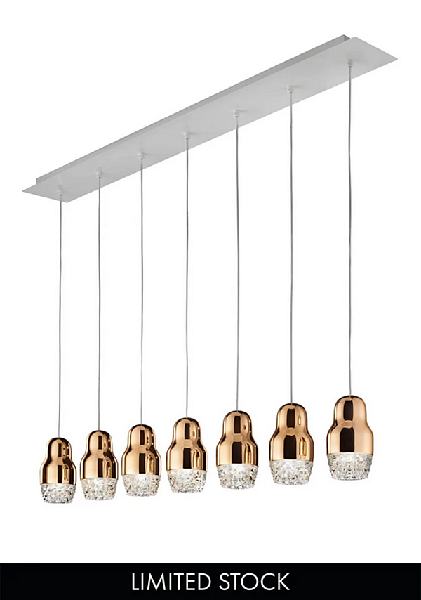 Lampada a sospensione in vetro e alluminio LED Fedora AXOLIGHT fabbrica Axolight dall'Italia. Foto №3